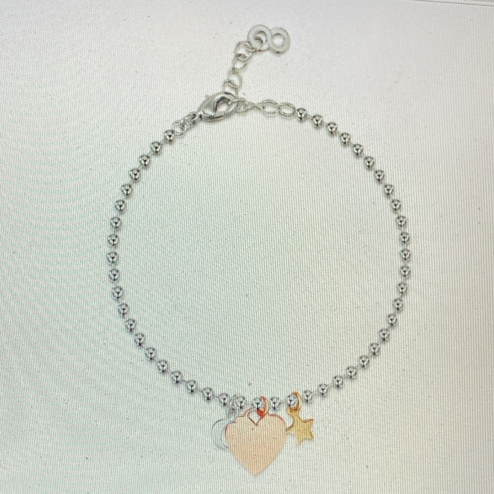 NWOT - LXI (Love X Infinity) Heart Moon & Stars Ball Bracelet* - Picture 5 of 10